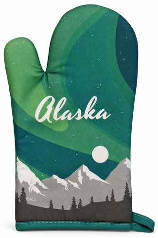 Alaska Aurora Oven Mitt