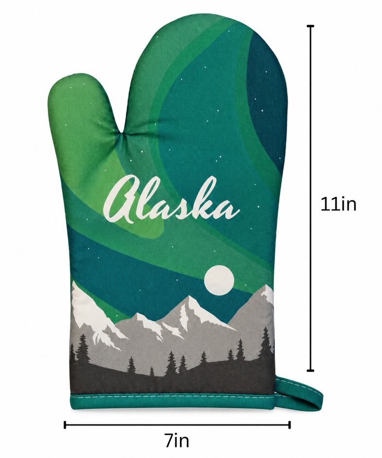 Alaska Aurora Oven Mitt