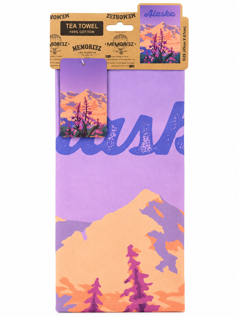 Alaska Fireweed Kitchen Towel