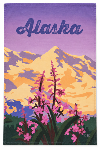 Alaska Fireweed Kitchen Towel