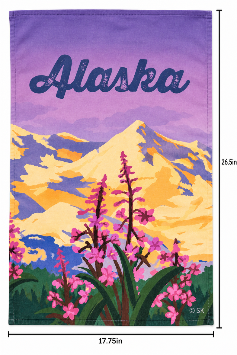 Alaska Fireweed Kitchen Towel