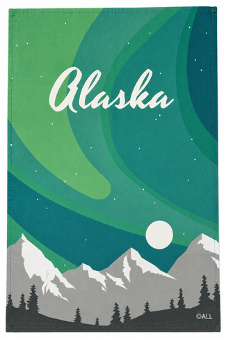 Alaska Aurora Kitchen Towel